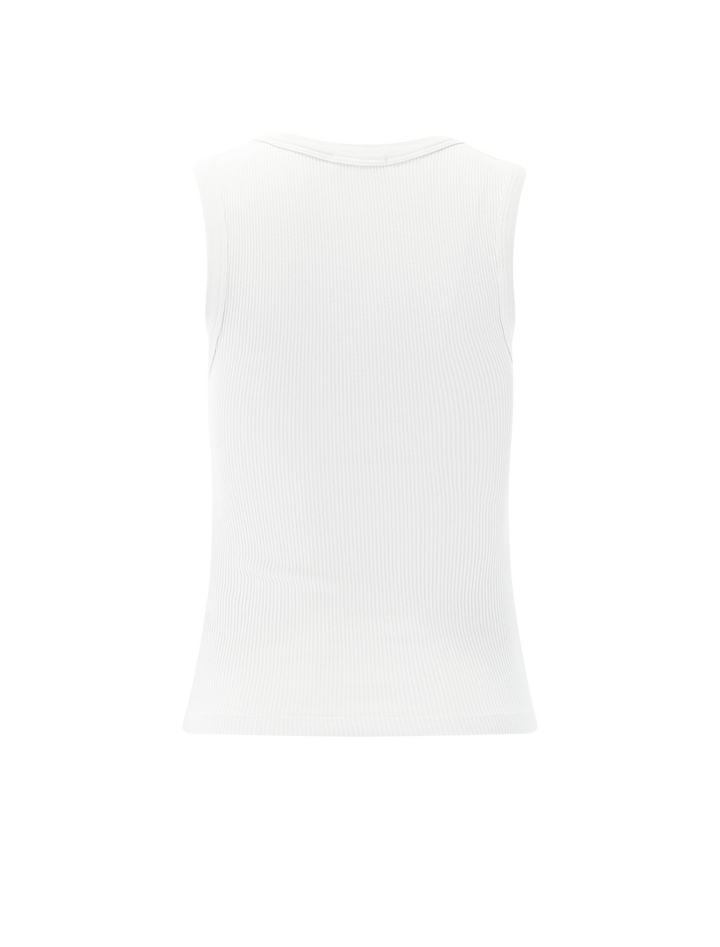 poppy tank in white