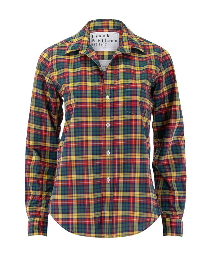 barry in yellow and red plaid