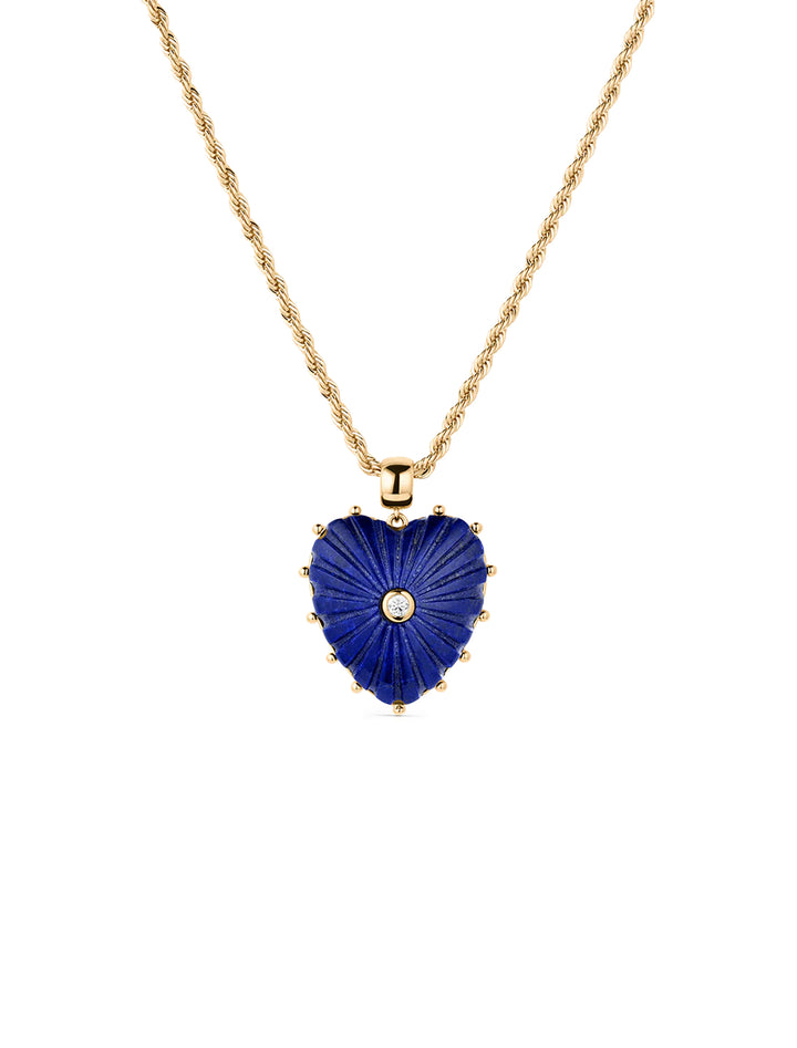 malene lapis rope necklace