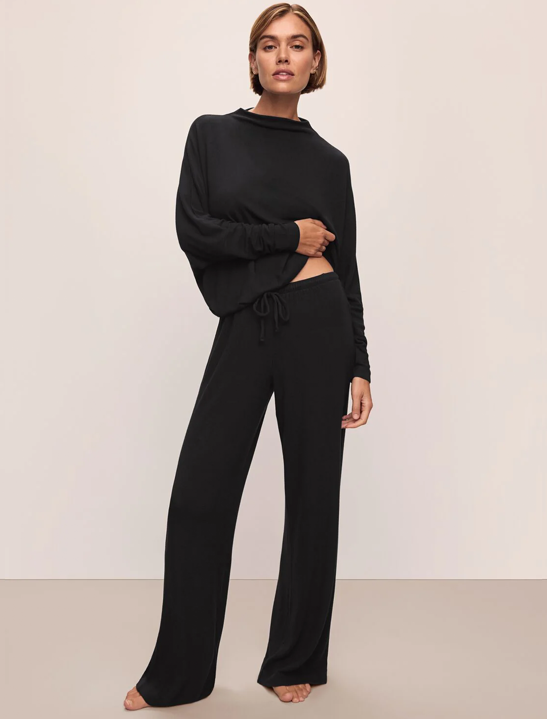 cozy time pant in black