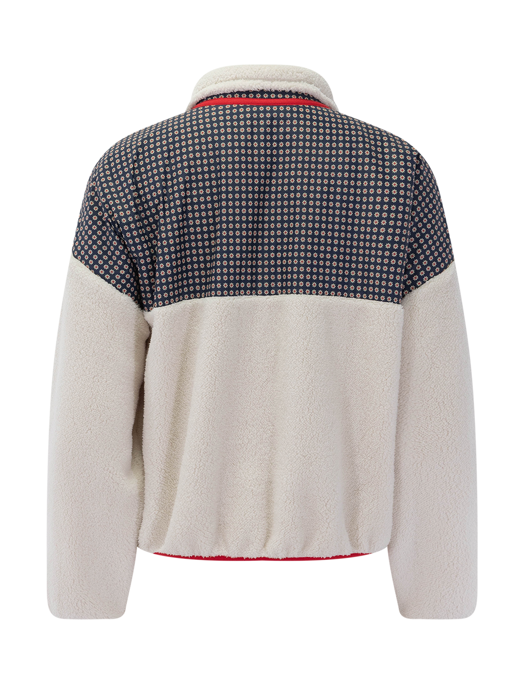 mini frosted daisy half zip fleece