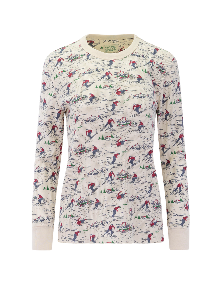 the classic crew thermal in slopeside print