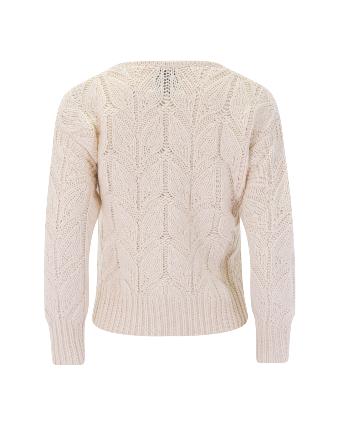 leaf crewneck sweater in wheat
