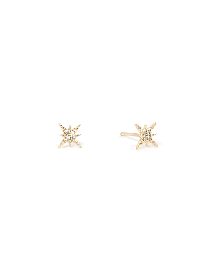 mini diamond starburst studs