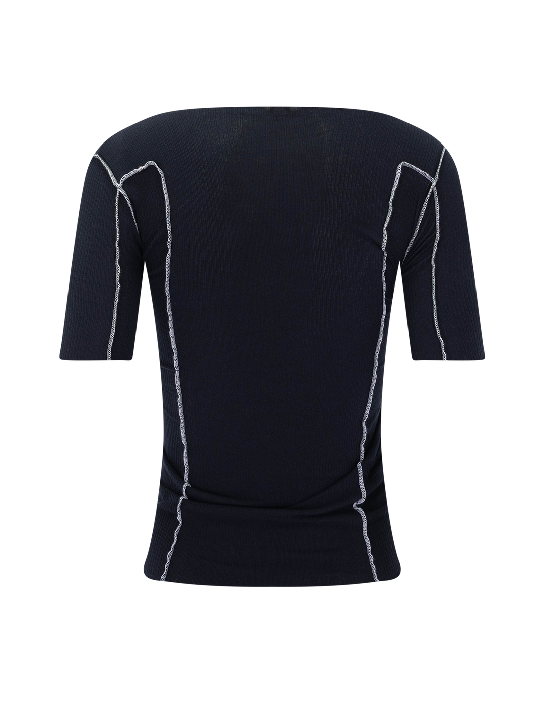 omato 3/4 length sleeve tee in murano navy