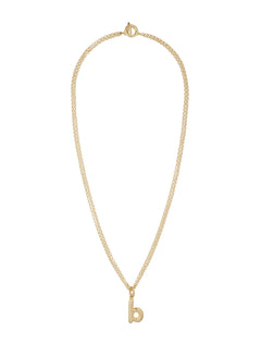 the puffy initial necklace | b