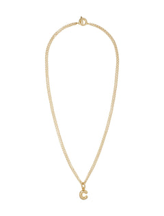 the puffy iniital necklace | c