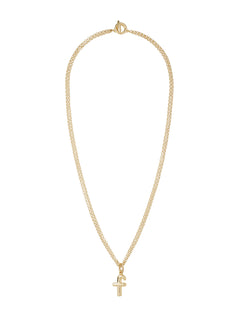 the puffy initial necklace | f