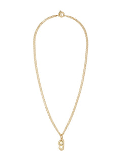 the puffy initial necklace | g