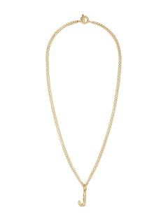 the puffy initial necklace | j