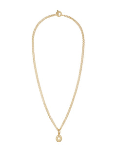 the puffy initial necklace | o