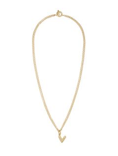 the puffy initial necklace | v