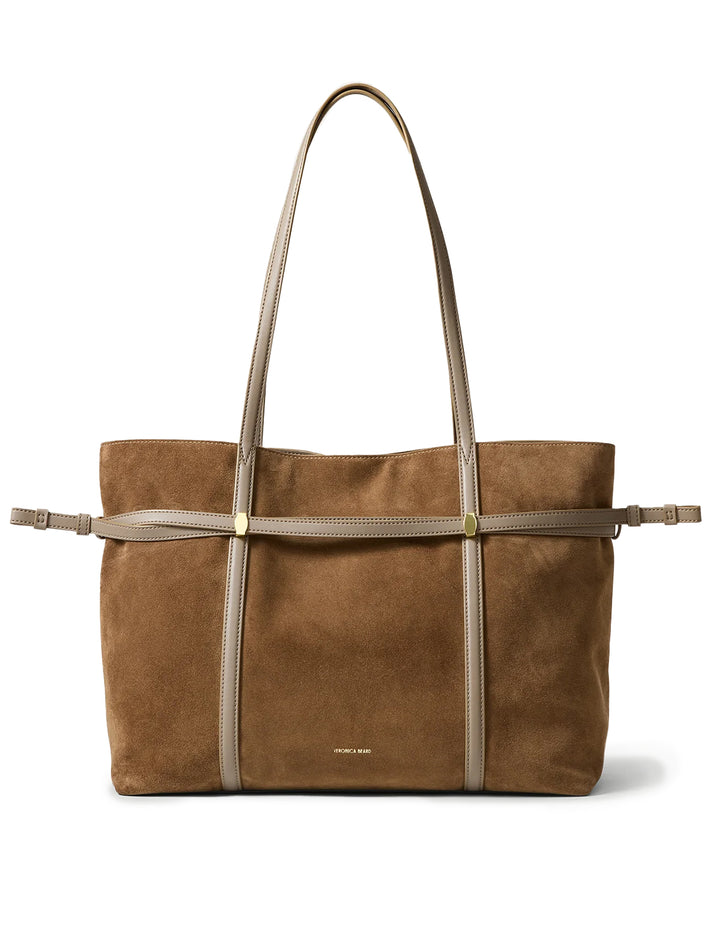 suede lasso bag in bark
