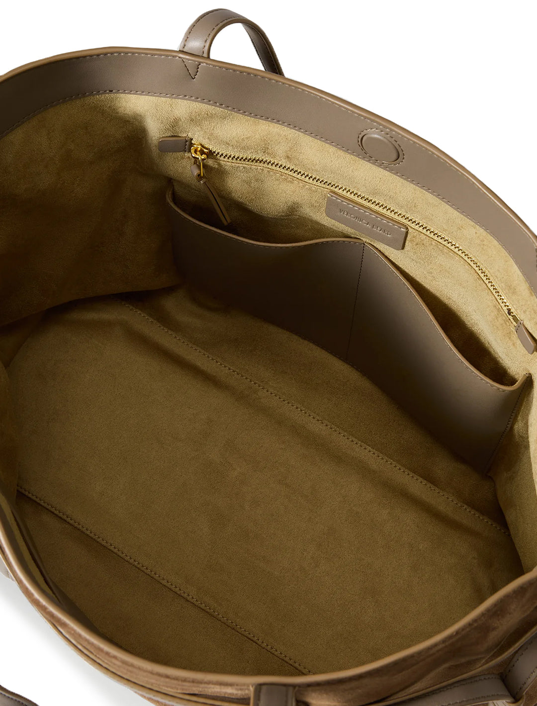 suede lasso bag in bark