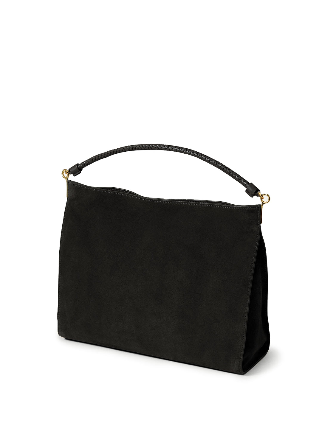 suede vida hobo in black