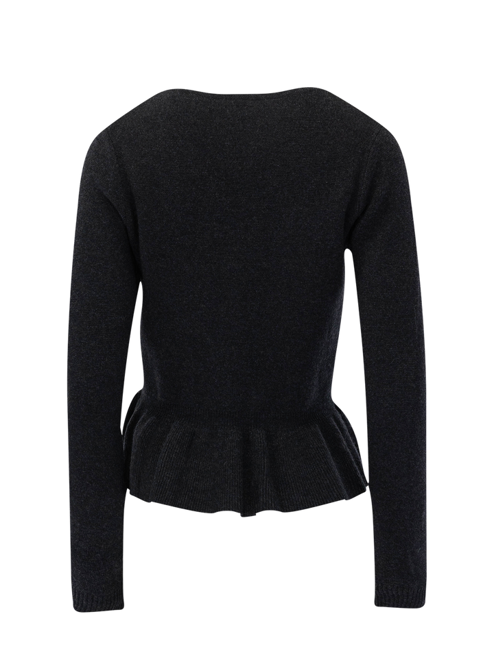 the bee cardigan in black
