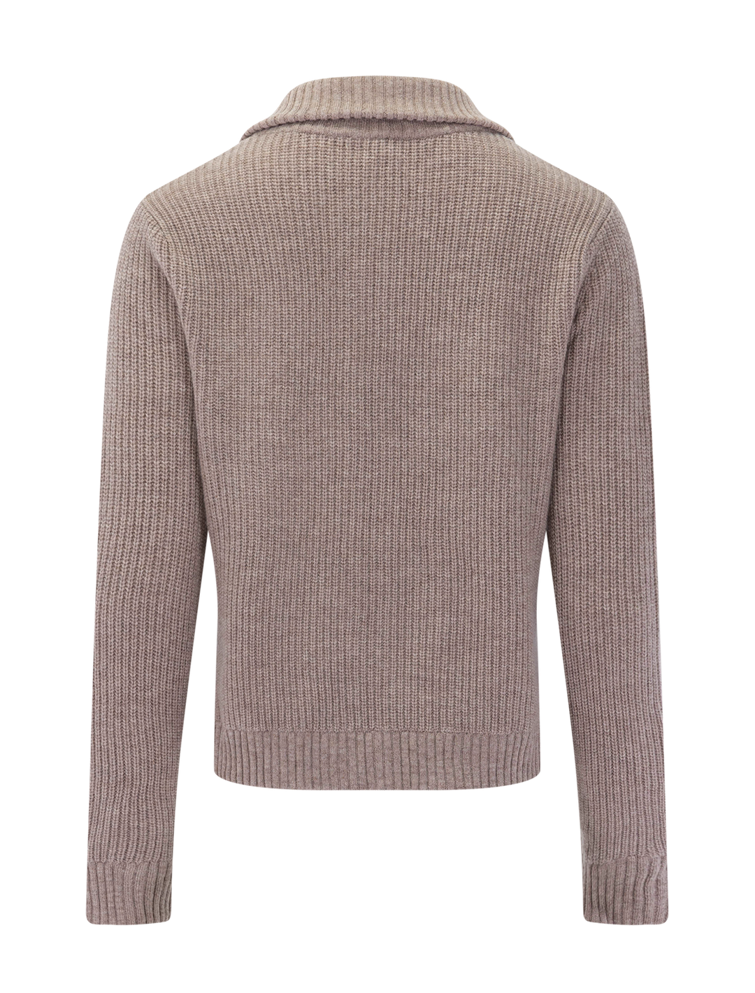 bruce zip cardigan in toast