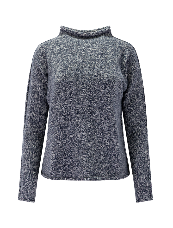 monterey sweater in japanese black melange