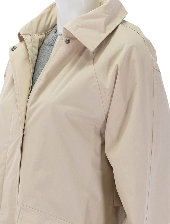 manille trench in beige