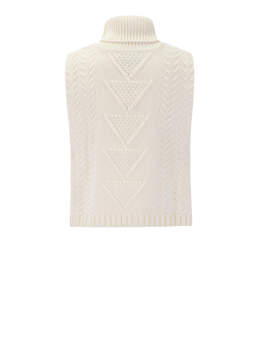 sarianne sleeveless sweater in off white