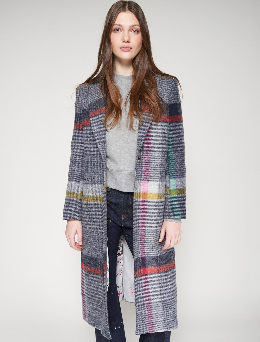 katherin coat in plaid