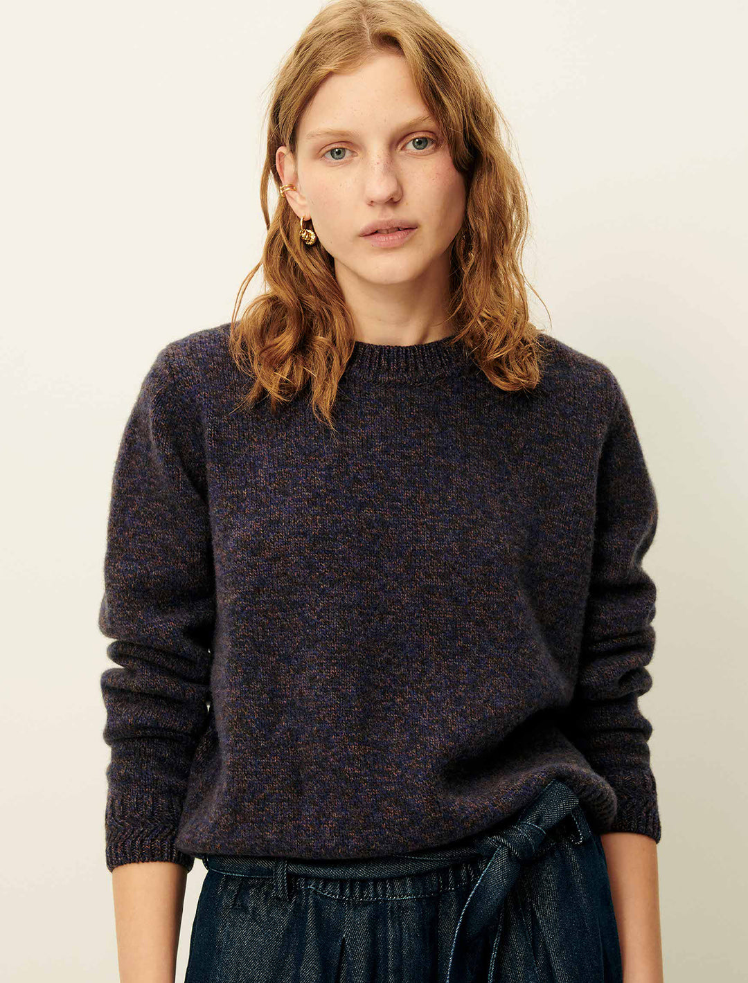 silty sweater in ink blue