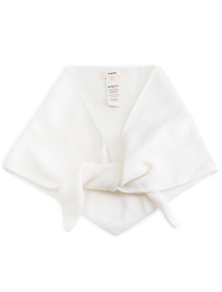 armini scarf in blanc