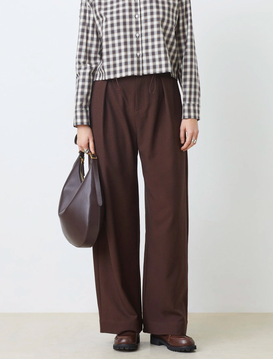 jio trouser in chocolate