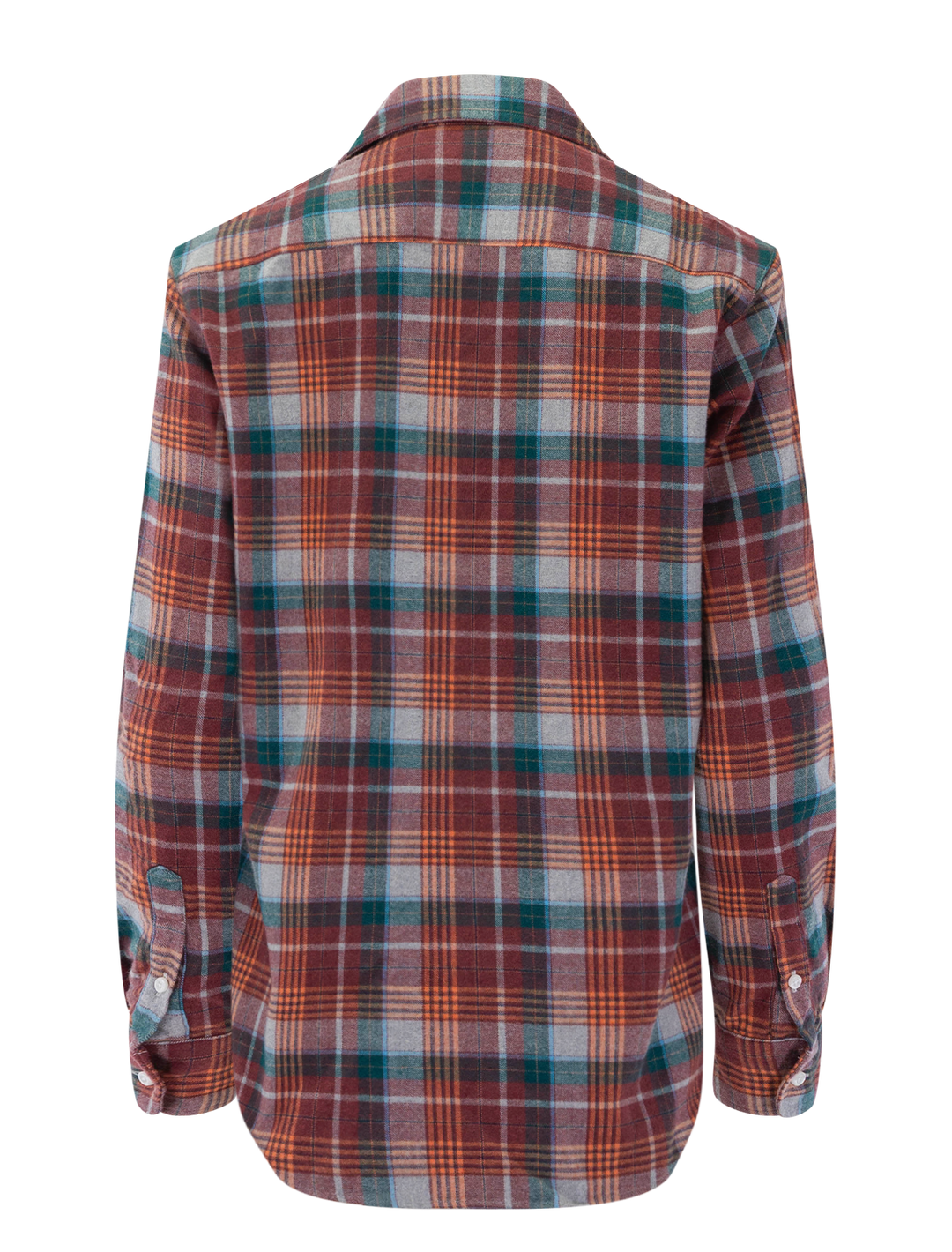 eileen in wine and green plaid