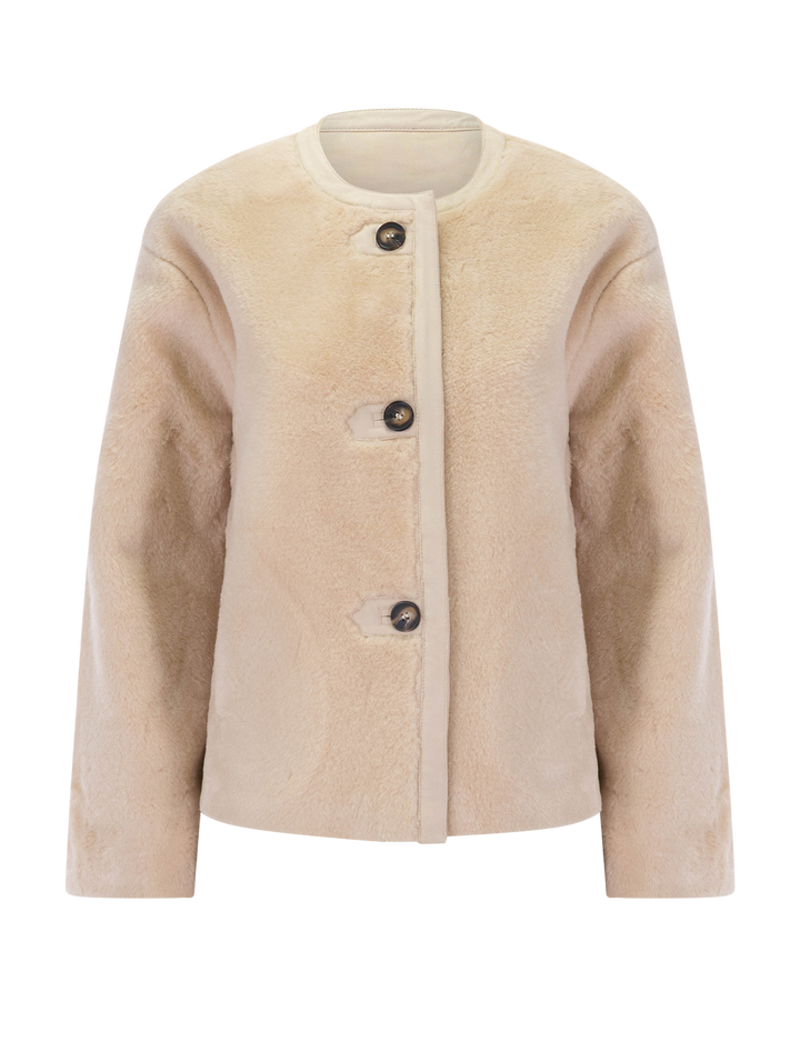elton faux shearling jacket