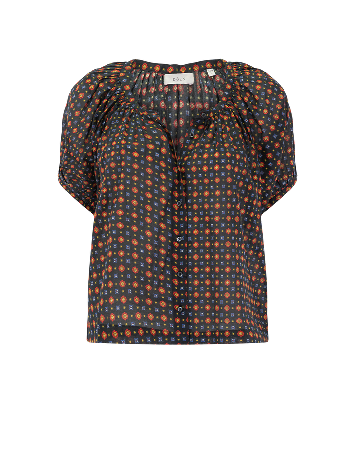 june top in noir montmartre foulard