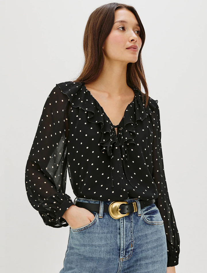 honora polka dot top