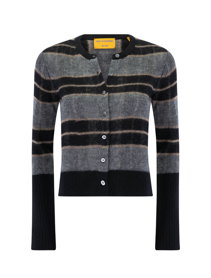 shadow plaid cardigan