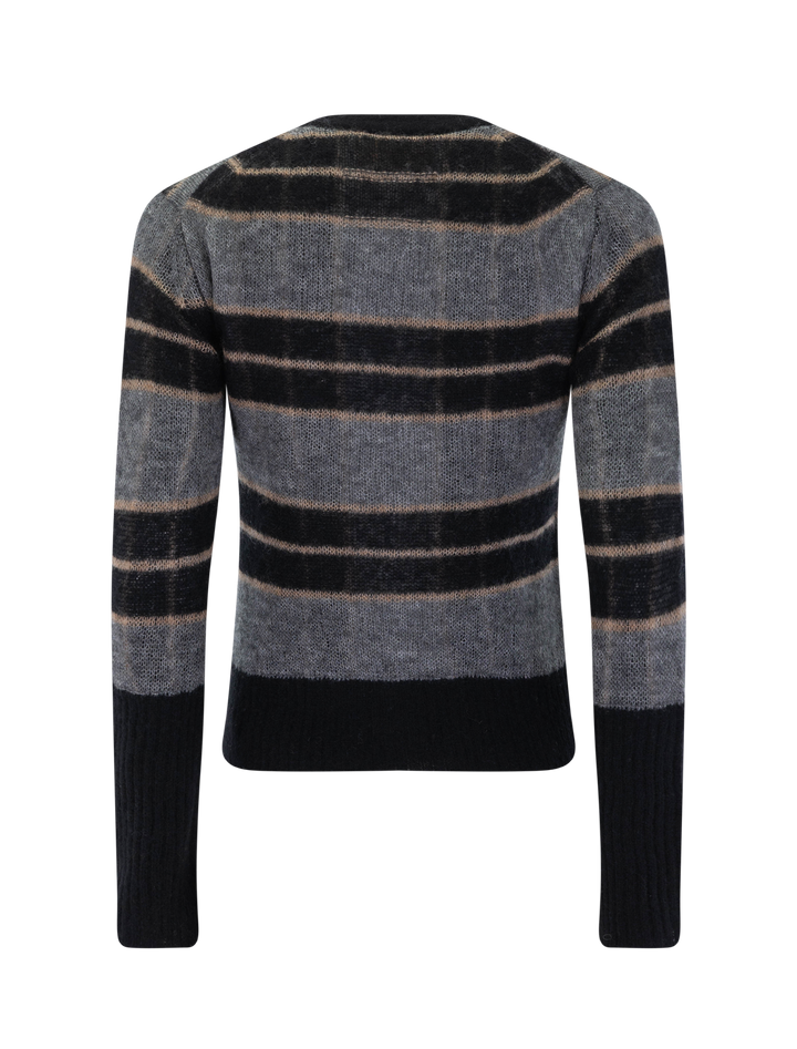 shadow plaid cardigan