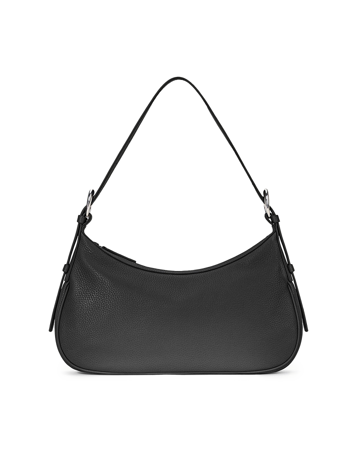 pine shoulder bag in black pebblegrain
