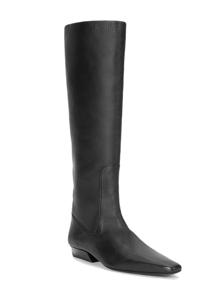 wally flat boot in black