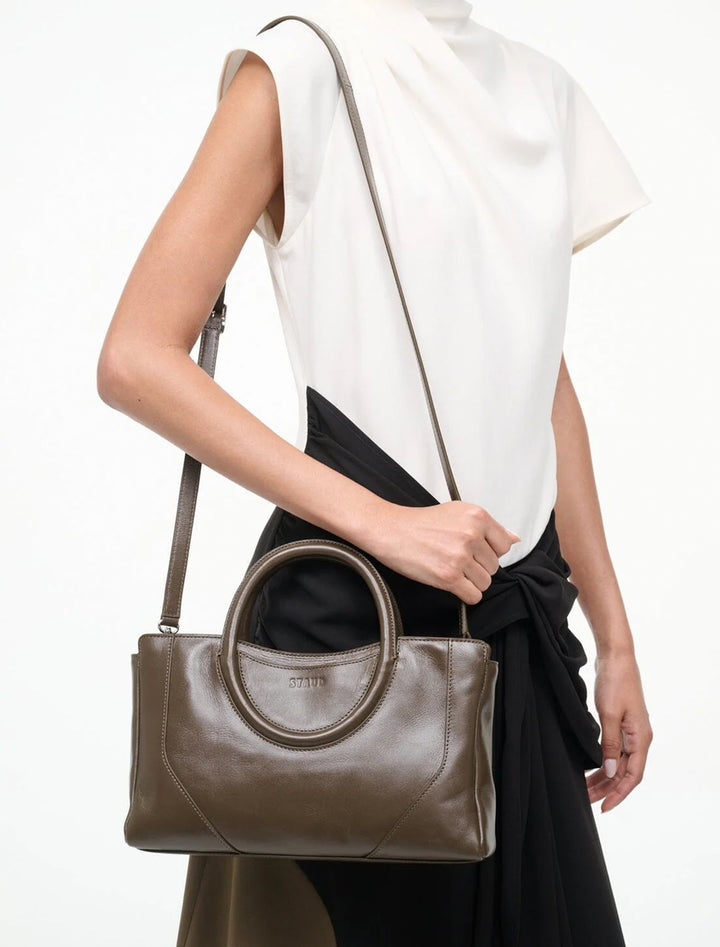 maude mini satchel in truffle