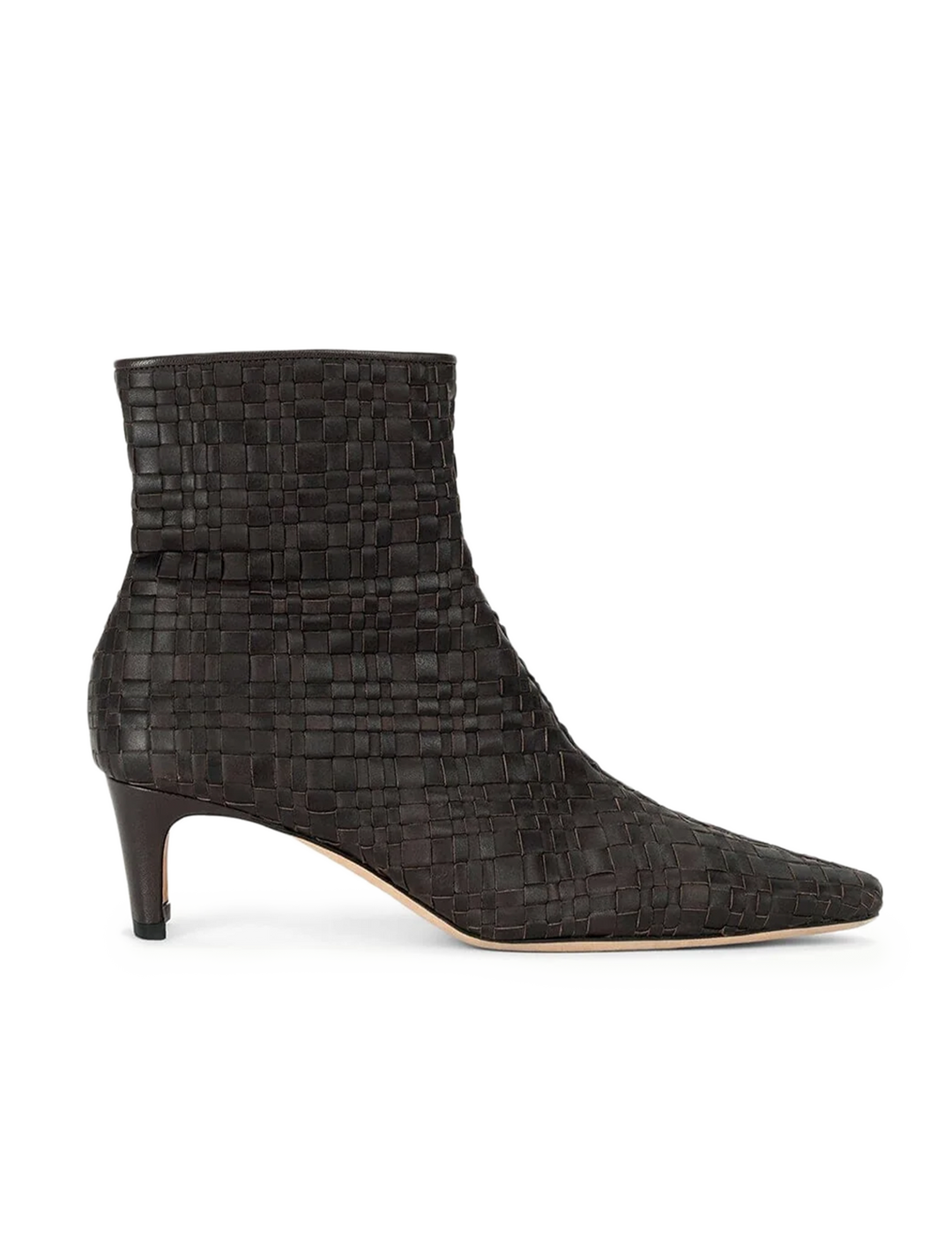wally ankle boot in espresso woven
