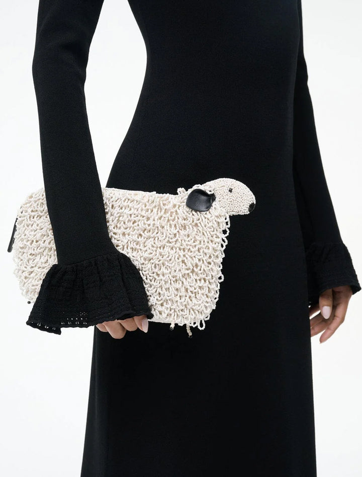 dolly beaded clutch