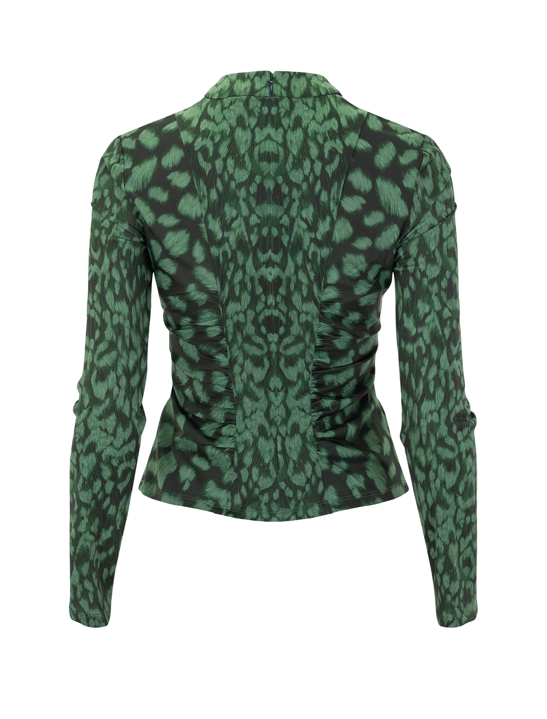 claude print turtleneck in green