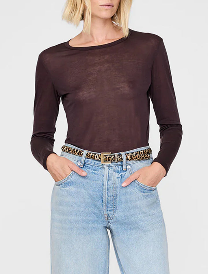 nicola belt in leopard
