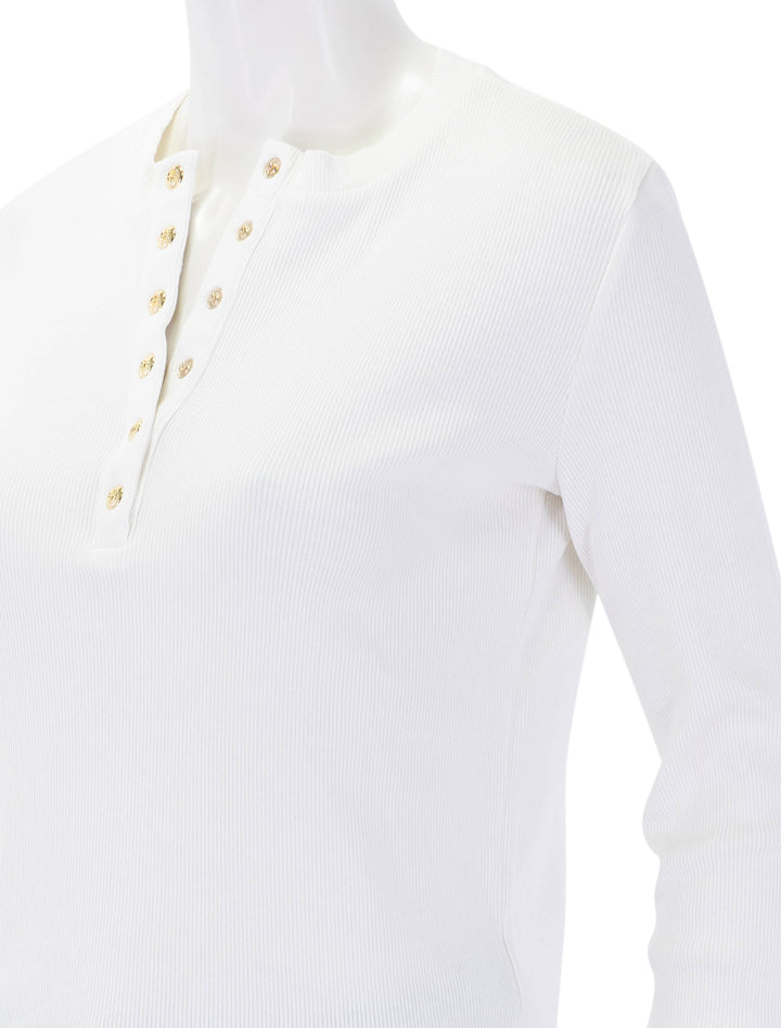 alessia long sleeve tee in ivory