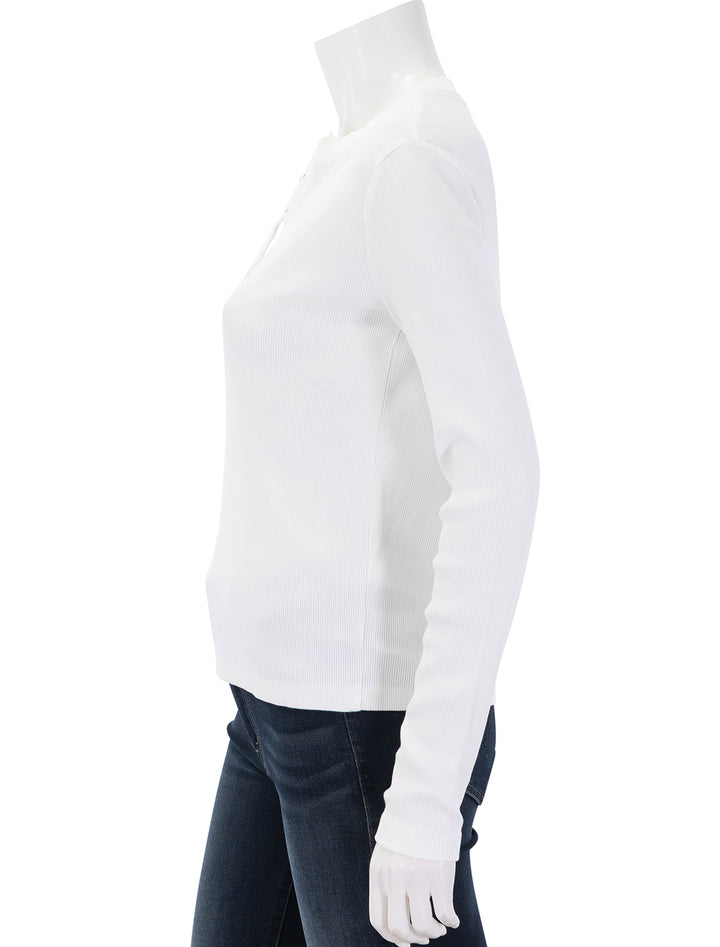 alessia long sleeve tee in ivory