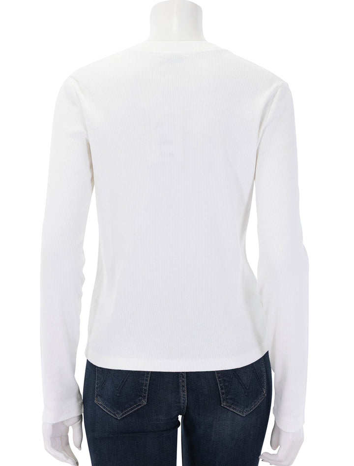 alessia long sleeve tee in ivory