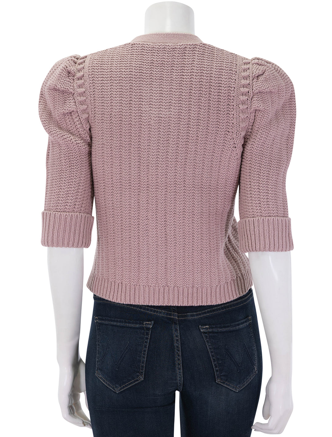 delilah crop cardi in mauve