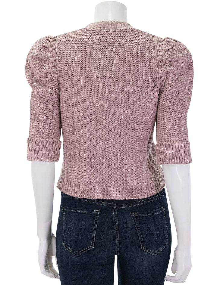 delilah crop cardi in mauve