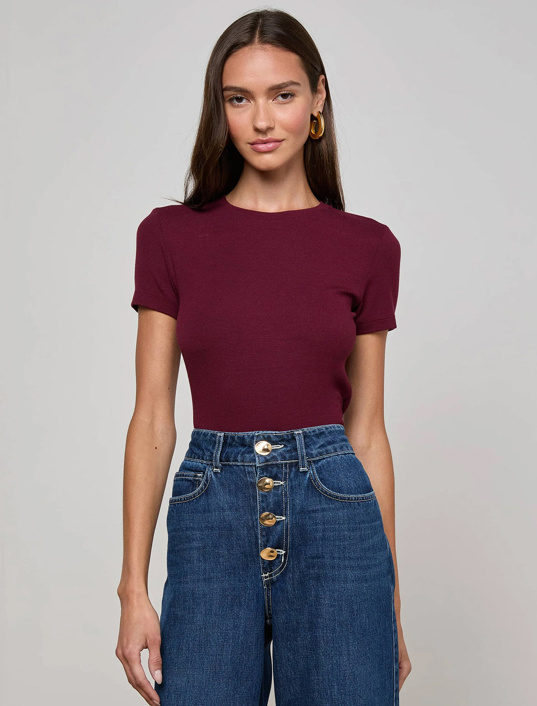 ressi tee in dark port