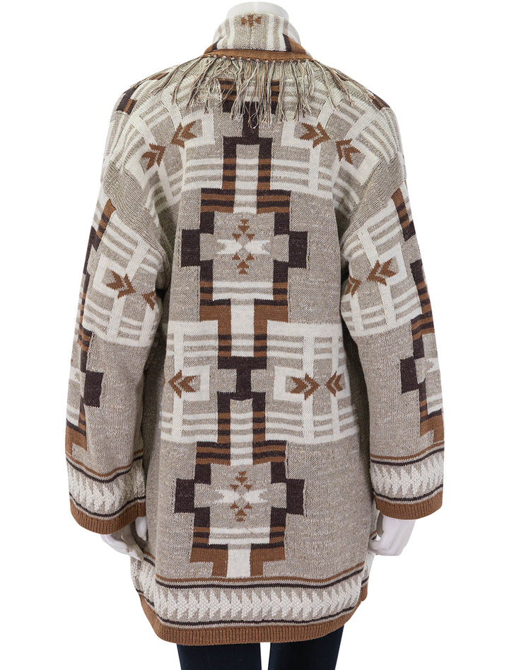 jair jacquard fringe cardi