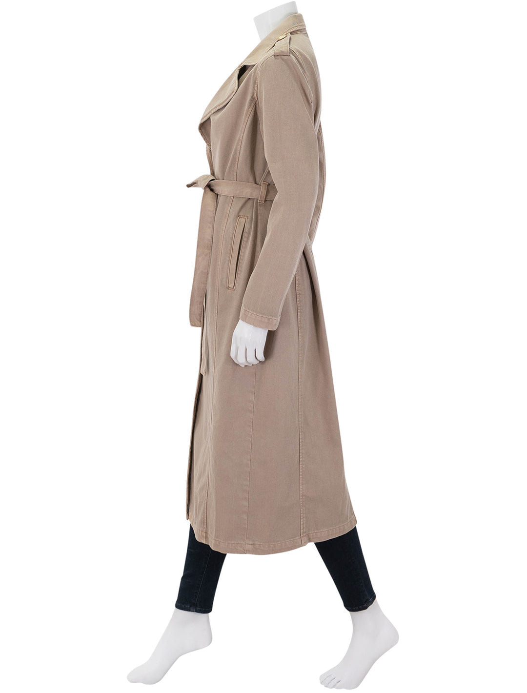 zavia trench in dark cappucino