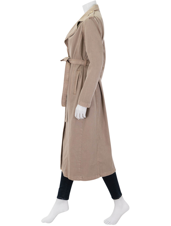 zavia trench in dark cappucino